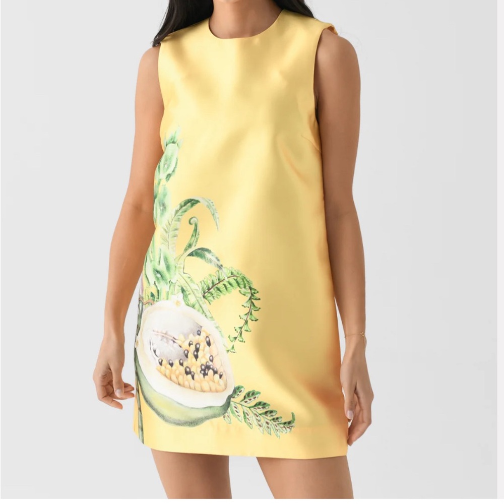Alemais Yellow Minj Sheath Dress